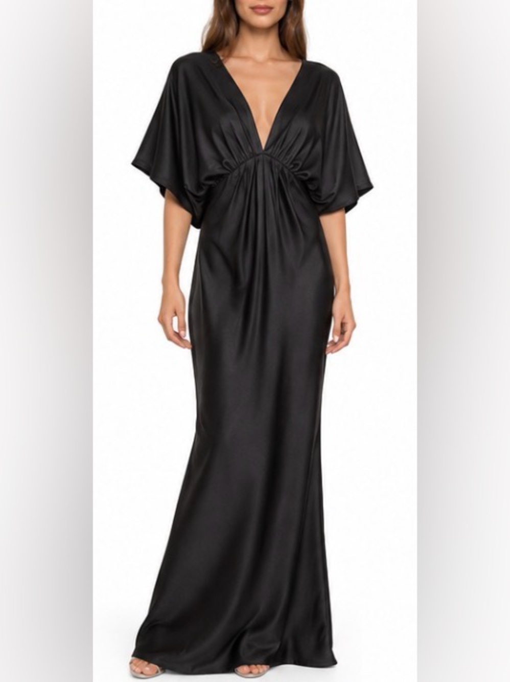 Love X Design NWT Black Batwing Maxi Dress XL Nordstrom Evening Gown